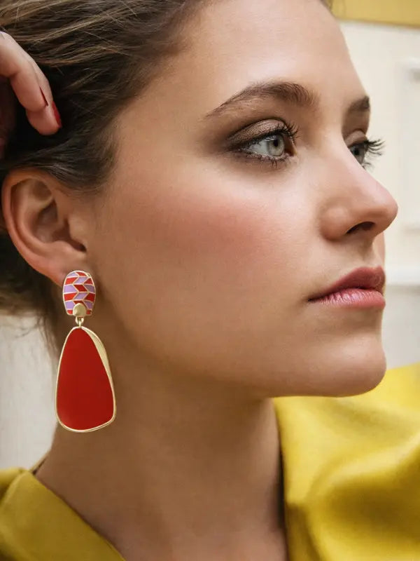 ASO Beveled Drop Earrings RUAHH