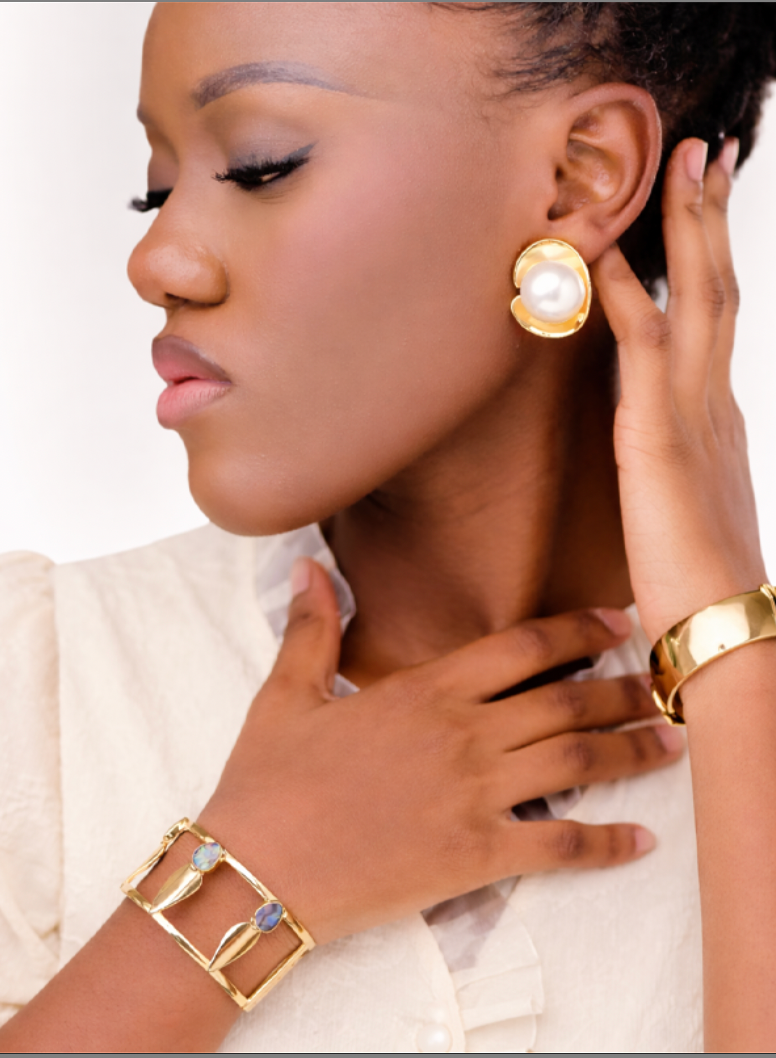 Nedra Pearl Earring Studs Ruahh