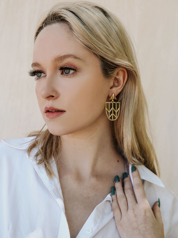 Geometric Statement Earrings