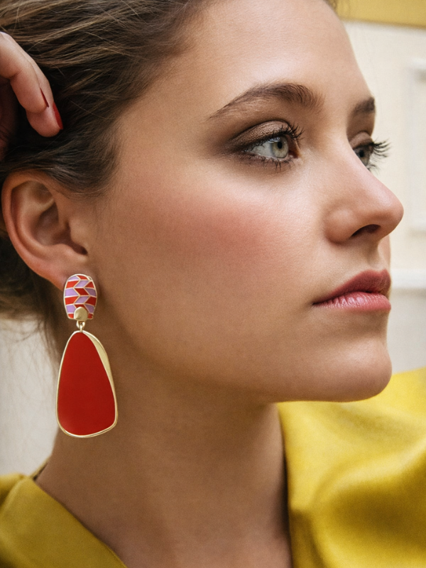 ASO Beveled Drop Earrings RUAHH