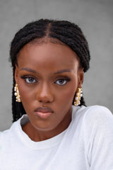 Angela Pearl Cluster Stud