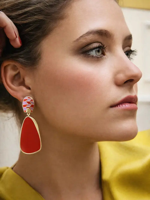 ASO Beveled Drop Earrings RUAHH