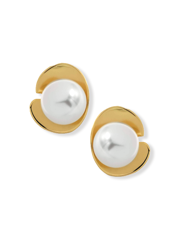 Nedra Pearl Earring Studs Ruahh