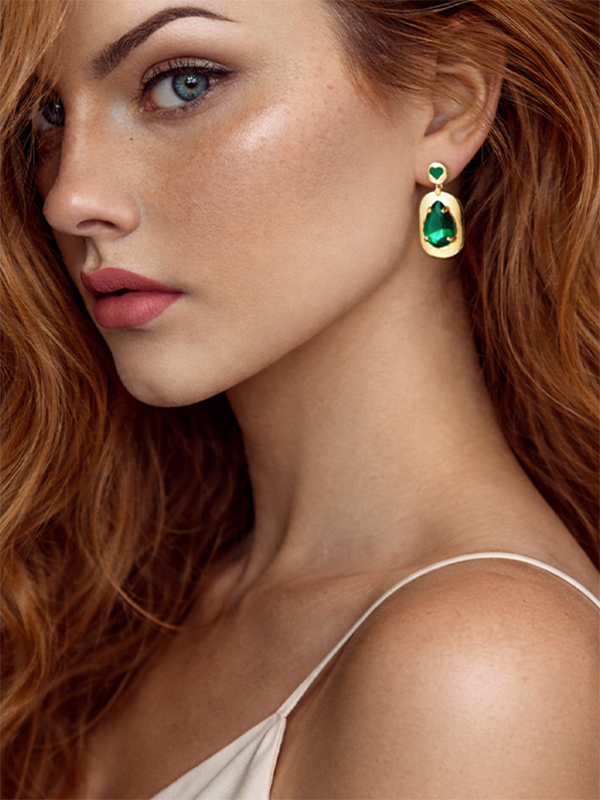 Ruahh Regal Heart Drop Earrings Ruahh