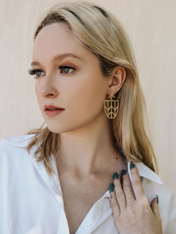 Geometric Statement Earrings 