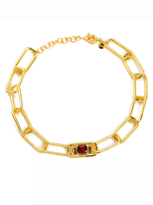 Sena Rhinestone Choker_Choc_RUAHH